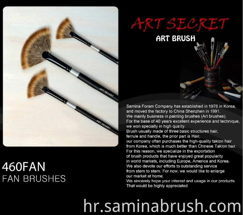 Fan Painting Brush